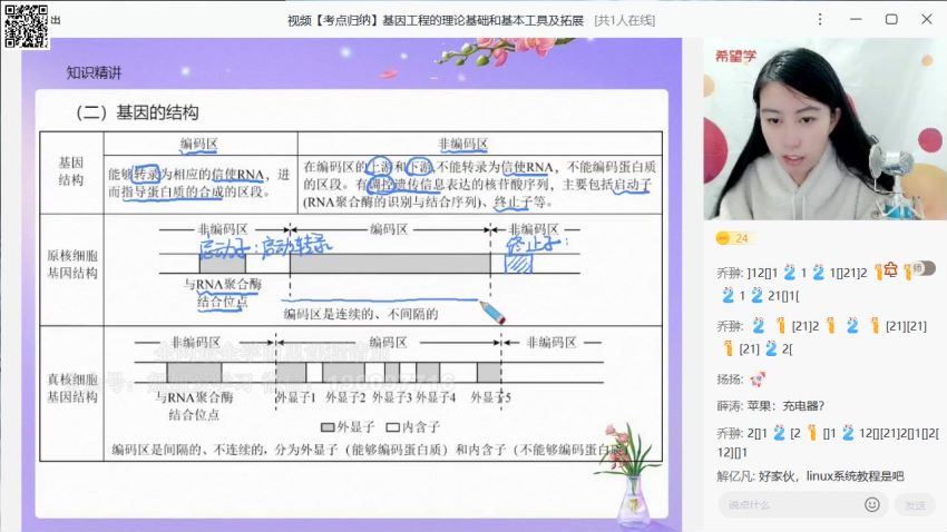 学而思：【2023春上】高二生物A+班 段麟飞 百度网盘分享